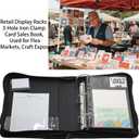 sale Card Display Album,100 pockets and 100 label papers,Used for retail,craft fairs trade shows sell holiday greeting card,postcard,photo,sticker,finished paintings,CD disc (black)