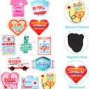17 x Fancy Land 12Pcs Nurse Magnets for Refrigerator Funny Nursing Magnet Stickers for Locker Nurse Week Gifts for Medical Students Assistants Appreciation Supplies Exchange Gag Favors