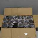 36 Pack 1oz Amber Glass Jars with Black Lids, Small Round Cosmetic Jars with with Inner Liners, Glass Containers for Homemade Creams, Candle, Skincare, Lotion, Travel