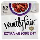 Vanity Fair Extra Absorbent Premium Paper Napkins, Disposable Napkins Made Soft And Strong For Messy Meals And Everyday Use, 80 Count (Pack of 12)