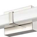 ML Lighting | Tron Collection | 60011-BN | LED Light Vanity in Brushed Nickel Finish with Acrylic Plastic Shade | 3000K | Warm Color Temperature for Ambient Atmosphere