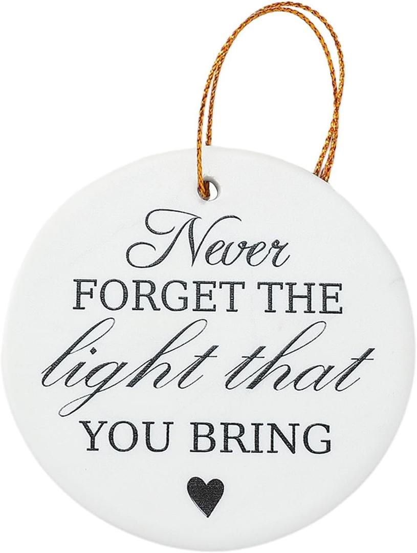 2 x Thank You Ceramic Ornament  Appreciation Gifts for Women, Men, Teachers, Nurses, Coworkers, Bosses  Retirement, Farewell, Birthday, Christmas Keepsake