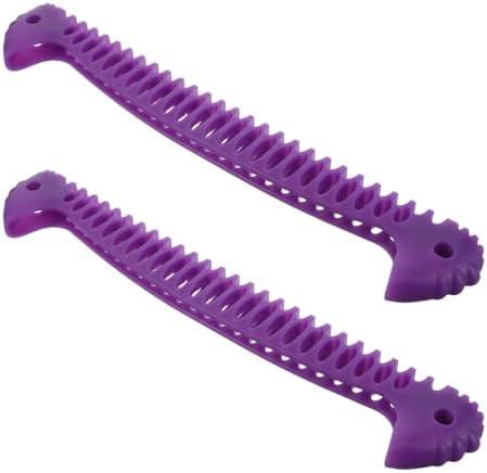 SOLUSTRE 2pcs Hockey Blade Guards: Soft Elastic Ice Skate Blade Cover - Stretchable Ice Skate Guards Protective Gear -Figure and Hockey Skating Accessories