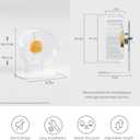 Niteangel Super-Silent Hamster Exercise Wheels: - Quiet Spinner Hamster Running Wheels with Adjustable Stand for Hamsters Gerbils Mice Or Other Small Animals (S, Transparent)