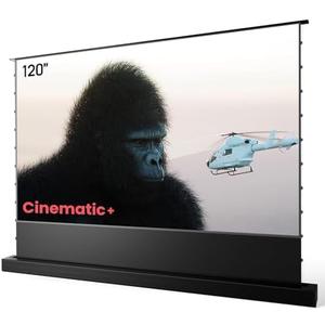 120" Motorized ALR Floor Rising Projector Screen for Ultra Short Throw Projector, Floor Stand Screen for Home Theater, 4K/8K Ultra HD, Active 3D, 95% Ambient Light Rejecting-ALR-F220C
