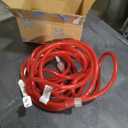 Red Outdoor Extension Cord Waterproof, 3 Prong Flexible Cold Weatherproof Extension Cord 35ft