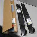 MaxPower 561544B 2-Blade Set for 46 Inch Cut MTD/Cub Cadet/Troy-Bilt Replaces 942-04244, 942-04290, 942-04244A, 742-04290, 742-04244, Black