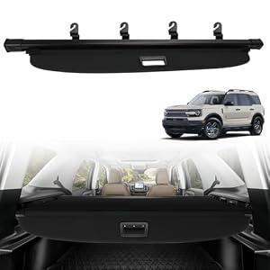 Retractable Cargo Cover Compatible with Ford Bronco Sport 2021 2022 2023 2024 2025 Rear Cargo Security Trunk Cover, Car Storage Privacy Screen Trunk Luggage Tonneau Security Shade Protector Cover