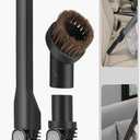 LANMU Crevice Tool Vacuum Attachments Compatible with Shark IX141 IZ363HT IZ362H IZ363HT IZ362H Pet Cordless Stick Vacuum, Horse Hair Brush Replacement Parts for D-Shaped Interface Vacuum