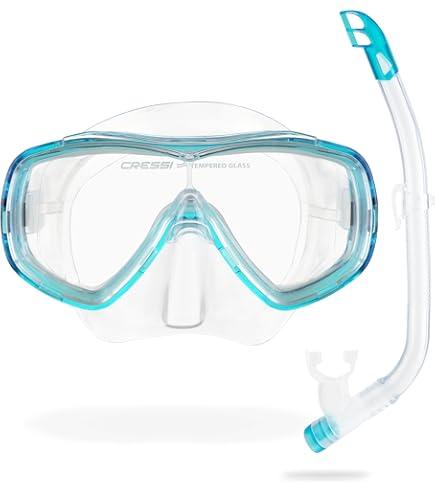 Cressi Junior Mask & Snorkel Kit- Lightweight and Comfortable - Tinetto & Mini Island- Designed in Italy by Cressi
