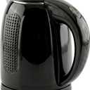 OVENTE 1.7L Double Wall Electric Tea Kettle, 1100W Water Boiler and Heater with Cool-Touch Exterior, Stainless Steel Insulated Interior, Auto Shut-Off, Boil-Dry Protection & Locking Lid, Black KD64B