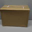 5 Pack Stackable Storage Bins with Lids, White Plastic Storage Container with Clear Lids, Clear Display Case with Magnetic Door for Purse, Handbag, Figure, Collectibles, Doll, Bag, 14.2"x8.66x10.6"