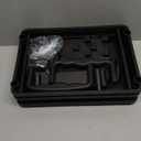 Goovilla 3 Tier Rolling Utility Cart Organizer with Removable Drawer, Stable and Sturdy Black Rolling Storage Carts with 2 Lockable Wheels for Bathroom, Kitchen, Snack, Craft, Makeup, Baby Essentials