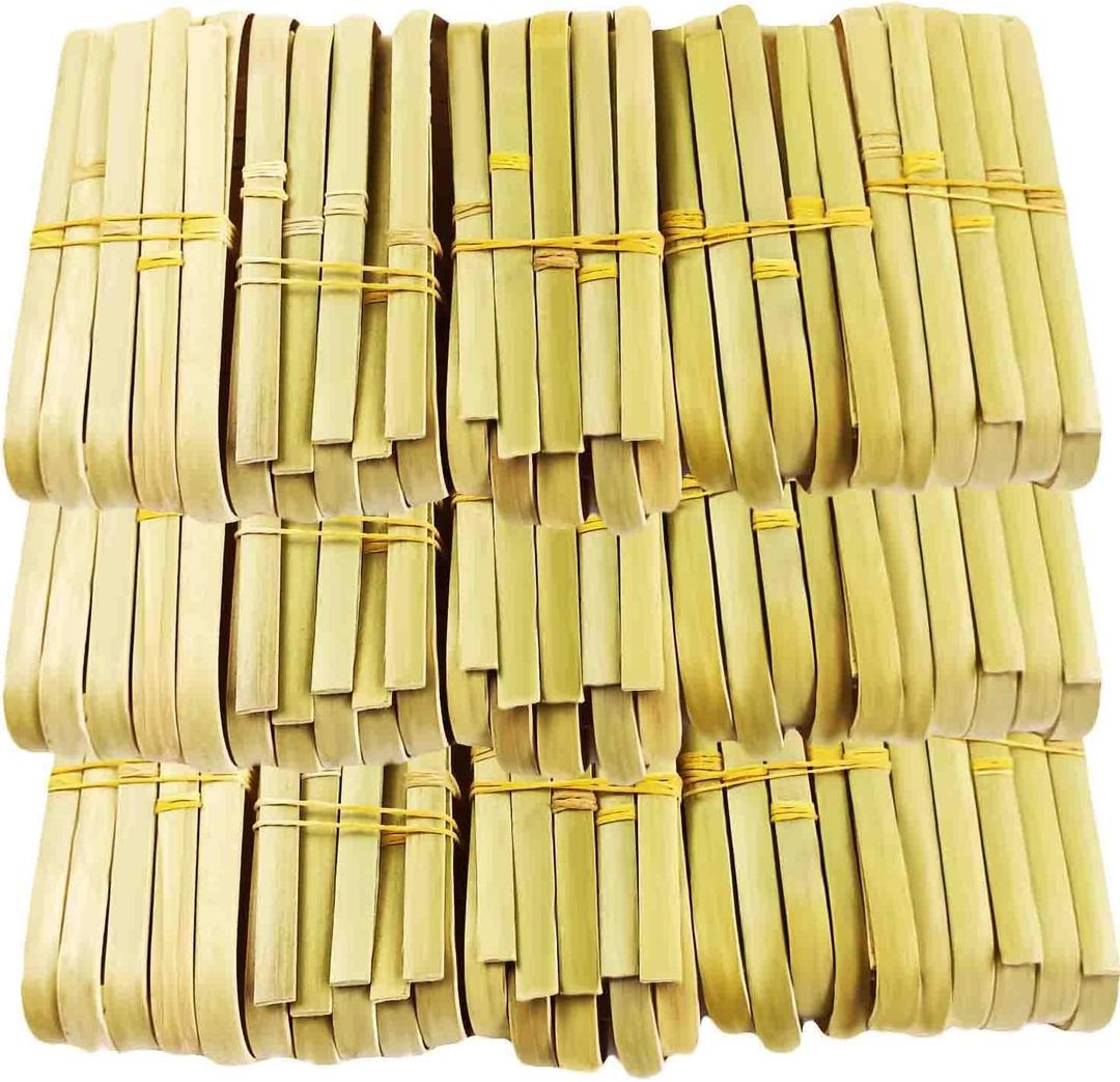 HJJKKH Mini Bamboo Tongs, Small Disposable Natural Cake Tongs, Cooking Utensils Natural Toast Tongs for Toaster Serving Food Natural Green Catering Buffet Home (3.9 inches, 100, Count)