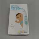 Frida Baby Electric Nail Buffer | Safe + Easy Baby Nail File, Baby Nail Clippers + Nail Trimmer Kit for Newborn, Toddler, Children's Fingernails/Toenails, 4 Buffer Pads, LED Light, Storage Case, White