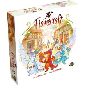 Flamecraft Board Game | Strategy Dragon Fantasy Fun Family for Kids & Adults Ages 10+ 1-5 Players Average Playtime 60 Minutes Made by Lucky Duck Games (LKY-FMC-R01-EN)