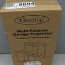 Ukeetap Multi-Purpose Pull-Out Storage Organizers, Under Sink/Cabinet Organizers and Storage for Bathroom & Kitchen, Black, 12.8 Inches, 2 Packs