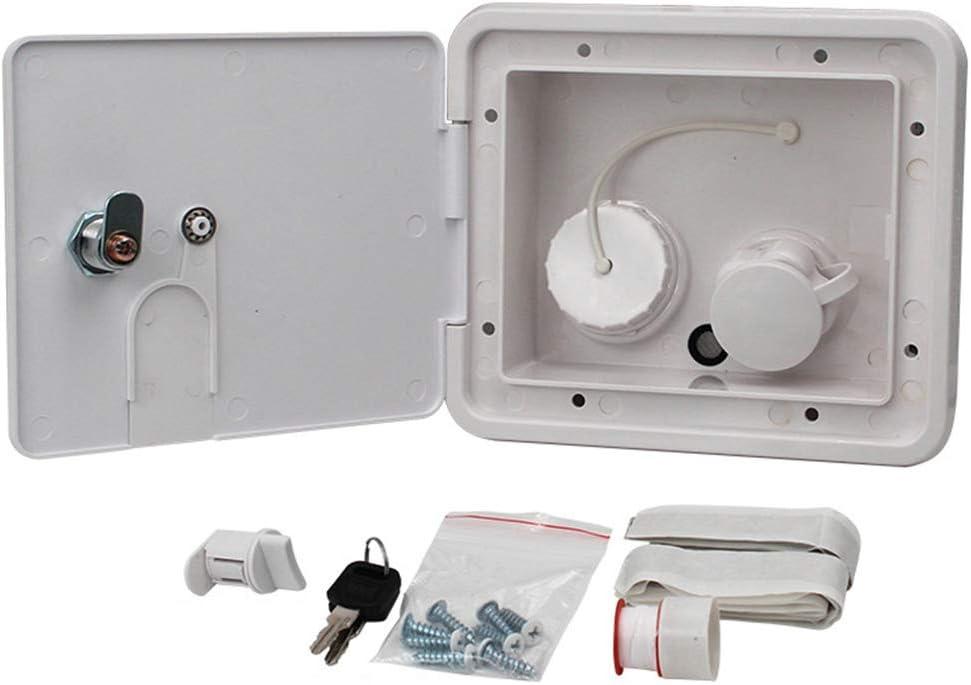 Gravity City Water Inlet Fill Dish Hatch Lock, for RV Trailer Cars Marine, Professional for Most Fresh Water Inlets on RV Motorhomes Caravans Boats