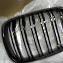 Honeycomb Fog Light Grill Gloss Black Double Line Style Front Upper Grilles FOR X5 E53 SUV 2004-2006 Sport 4D LCI Grill Accessories