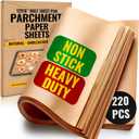 220 PCS Parchment Paper Baking Sheets, 12x16 Inches by Baker's Signature | Precut Non-Stick & Unbleached - Will Not Curl or Burn, Non-Toxic & Comes in Convenient Packaging
