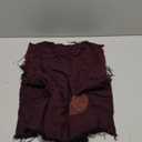 NFYM Women Hippie Clothes Distressed Hem Sleeveless Tank Crop Pullover Tops Vintage Vest (One Size, Purple Red)