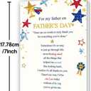 6 x Heartfelt Father's Day Card for Dad from Son Daughter,Unique Fathers Day Cards Gift for Men,Meaningful Thank You Card for Father