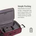 SwissGear Sion Softside Expandable Spinner Luggage Durable Lightweight Travel Suitcase, Merlot, Checked-Medium