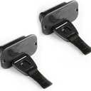 Retractable Rod Straps for Fishing Rods, Gunwale/Deck Mount Self-Retracting Tie-Down Straps, F14200 Rod Saver Strap Fishing Rod Holder, Fishing Pole Holders for Boat Deck, Black