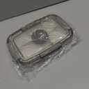 Cherrysea 2Pack Salad Lunch Container, 68oz Salad Bowls with 4 Compartments Tray,Leak Proof Lunch Box with Fork for Men,Women BPA-Free Snack Container with Sauce Container for Dressings-Grey