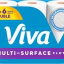 Viva Multi-Surface Cloth Paper Towels, Choose-A-Sheet Size, 3 Double Rolls, 110 Sheets per Roll