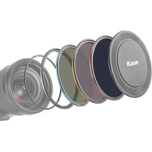 Kase Wolverine Revolution 82mm Pro ND Filter Kit Magnetic Shockproof Tempered Optical Glass w Color Coded Rings inc CPL ND8 ND64 ND1000 Lens Cap & Case