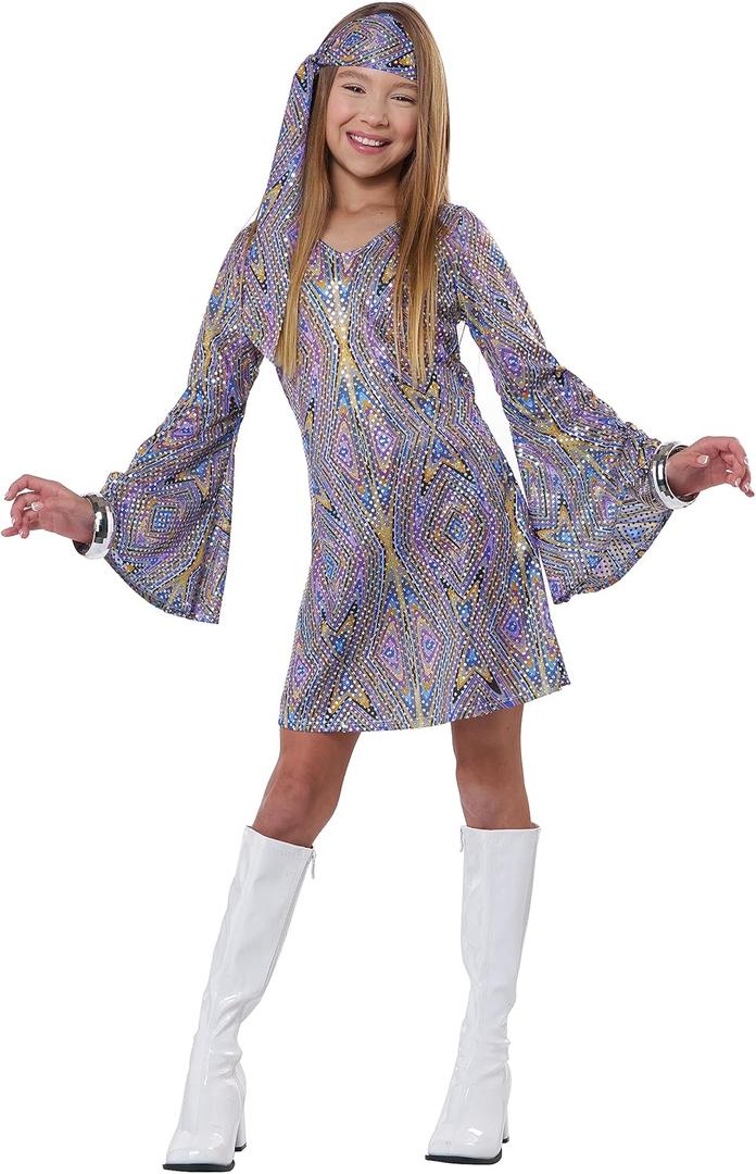 California Costumes Disco Darling Costume (Medium, Purple)