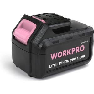 WORKPRO 20V Replacement Li-ion Battery for 20V Pink Cordless Drill Driver