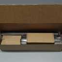 Antique Silver Curtain Rod 32 to 58 Inch (2.6-4.8 ft), USFOOK 7/8 Curtain Rods for Windows 20 to 54 Inch, Telescoping Splicing Drapery Rods with Twisted Cage Finials