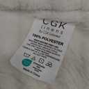 Ultra Soft Fleece Blanket King Size - Flannel Fleece Luxury King Blanket - Lightweight for Couch Bed Chair - Thick, Warm and Breathable - All Season Cozy Fuzzy, Anti-Static Microplush Bedding, Ivory