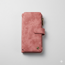 XcaseBar compatible with Samsung Galaxy S25 Ultra Wallet case with Zipper Credit Card HolderRFID BlockingFlip Folio Book PU Leather Phone case Shockproof Cover Women Men for S25 Ultra case Rose Gold