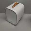 Hansburg Mini Fridge for Bedroom Mirror Skincare Cooler & Warmer Portable Small Refrigerator 4 Liter/6 can with 12v AC/DC/USB Option for Food, Drinks, Makeup, Dorm, Office and Car