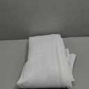 H.VERSAILTEX White Blackout Curtains, Thermal Curtains 96 inches Long 100% Blackout Textured Linen Look Curtain Draperies Anti-Rust Grommet Drapes, 2 Panels, Bright White, 52 x 96