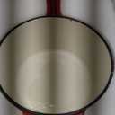 Onader 2QT Saucepan with Lid, Enameled Cast Iron Sauce Pan Pot, Small Dutch Oven Cooking Kitchen Pot, Nonstick & Heavy Duty  Red