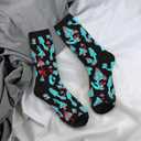 Mushroom Funny Socks Novelty Crew Socks For Women Men
