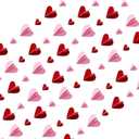 Valentines Day Garland Decorations,- NO DIY - Red Pink Garland Heart Decorations,6 PCS 3D Valentines Heart Paper Garland Hanging String,Garland Party Decor,Wedding Anniversary Birthday Party Supplies