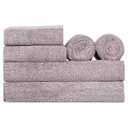 Checkered Bath Towels Set of 6 Large, Microfiber Shower Towels * 2 (55 * 28 in), Hand Towels * 4 (29 * 14 in),Towels for BathroomPoolHotelSpa, Soft Absorbent Quick-DryGreen