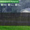 3 Panels No-Dig Metal Privacy Fence Screen, 42" H 38" W Outdoor Air Conditioner Fence, Rustproof AC Unit Cover to Hide Trash Bins, Pool Equipment Enclosure, Decorative Garden, Patio & Backyard