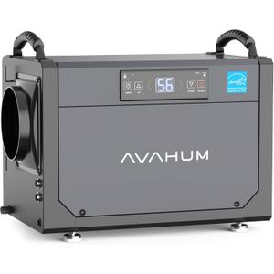 Crawl Space Dehumidifier 120 Pint Commercial Dehumidifier for Basement,Whole House with Drain Hose,Energy Efficient Dehumidifiers, Water Damage Unit, Auto Defrost (GREY)