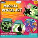 Skillmatics Paper Art Kit - STEM Craft Kit for Kids with Decorative Paper, Stencils & Markers, Create with Light, Mess-Free, Indoor Fun, Valentines Day Gift for Ages 4, 5, 6, 7, 8, 9, 10, 11, 12