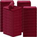 Newwiee 72 Pack Microfiber Bleach Proof Towels Bulk for Salon 18 x 30 Inch Dry Lint Free Hair Drying Hand Towels for Hair, Gym, Bath, Spa, Shaving, Barber(Red)
