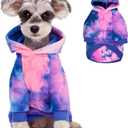Dog Hoodie Coat,Dog Hoodie Tie Dye Warm Winter Coat Sweatshirt,Dog Clothes for Cat Puppy Small Medium Dog_5XL(5XL-Chest Girth :31")