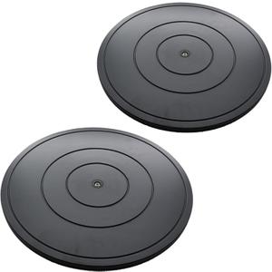 2 PCS 16 Inch Lazy Susan Turntable Heavy Duty Rotating Swivel Stand Lazy Susan with Steel Ball Bearings Flat Base Stand for TV/Computer/Monitor/Arts/Crafts/Bonsai/Statue/Cabinet Organizer