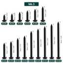 #14 x 1 Pan Head Wood Screws (25 pcs), 18-8 (304) Stainless Steel, Phillips Drive Pan Head Self Tapping Screws, Black Oxide Coated Sheet Metal Screws, Fayeploo (with Phillips Driver Bit)