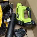 Leaf Blower, Electric Cordless Leaf Blower with 2 Batteries and Charger, 2 Speed Mode, Lightweight Cordless Blower for Blowing Leaves, Patio Cleaning, Blowers for Lawn Care and Dust